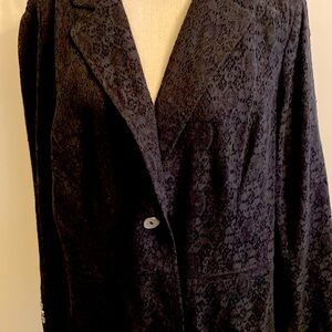 Chico’s black lace blazer